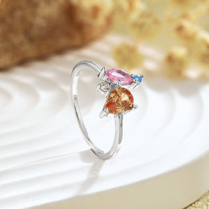 [CharmAmor]Radiant Colorful Multi Cut Daily Ring
