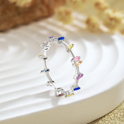 [CharmAmor]Unique Trapezoid Cut Daily Ring