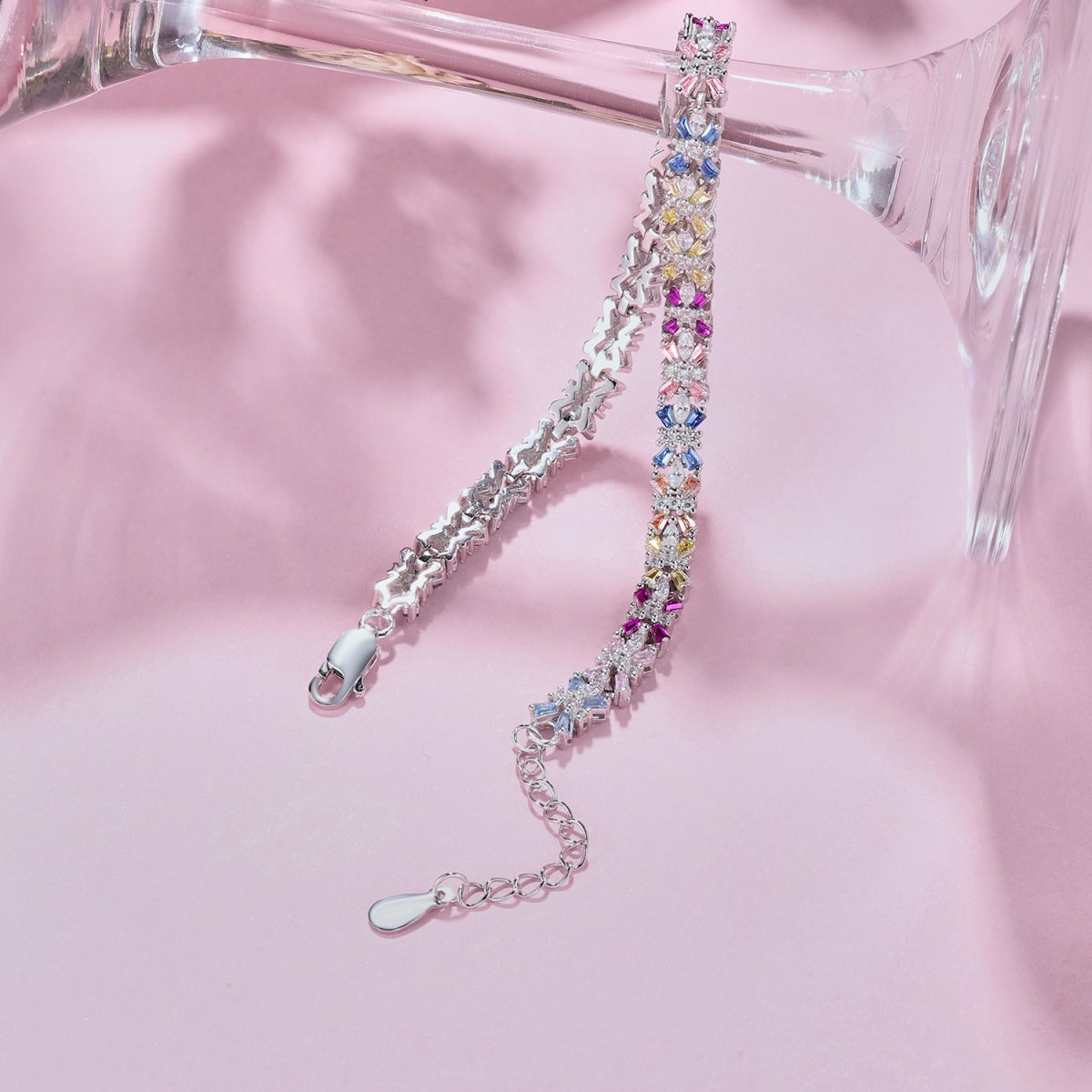 [CharmAmor]Radiant Colorful Emerald Cut Party Bracelet