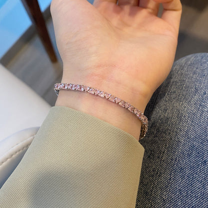 [CharmAmor]Dazzling Romantic Heart Shape Lover Bracelet