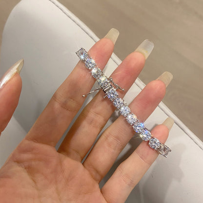 [CharmAmor]Ornate Sparkling Round Cut Wedding Bracelet