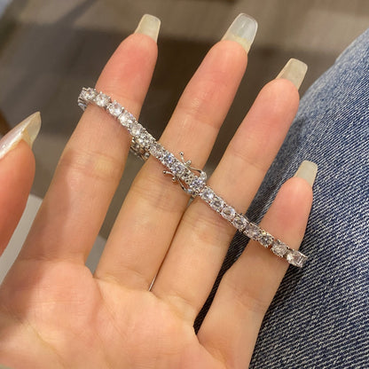 [CharmAmor]Luxurious Ornate Round Cut Tennis Bracelet