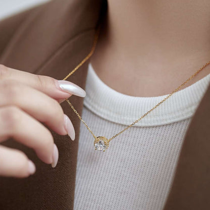 [CharmAmor]Luxurious Round Cut Necklace
