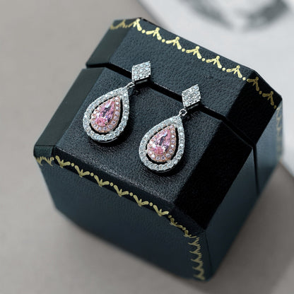 [CharmAmor]Ornate Delicate Water Drop Shape Banquet Earrings