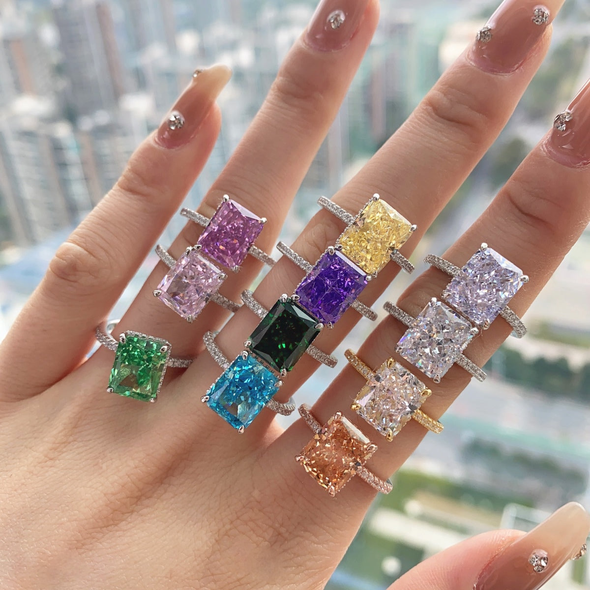 [CharmAmor]4.0 Carat Luxurious Engagement Ring