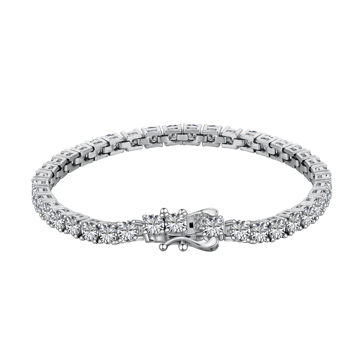 [CharmAmor]Luxurious Ornate Round Cut Tennis Bracelet