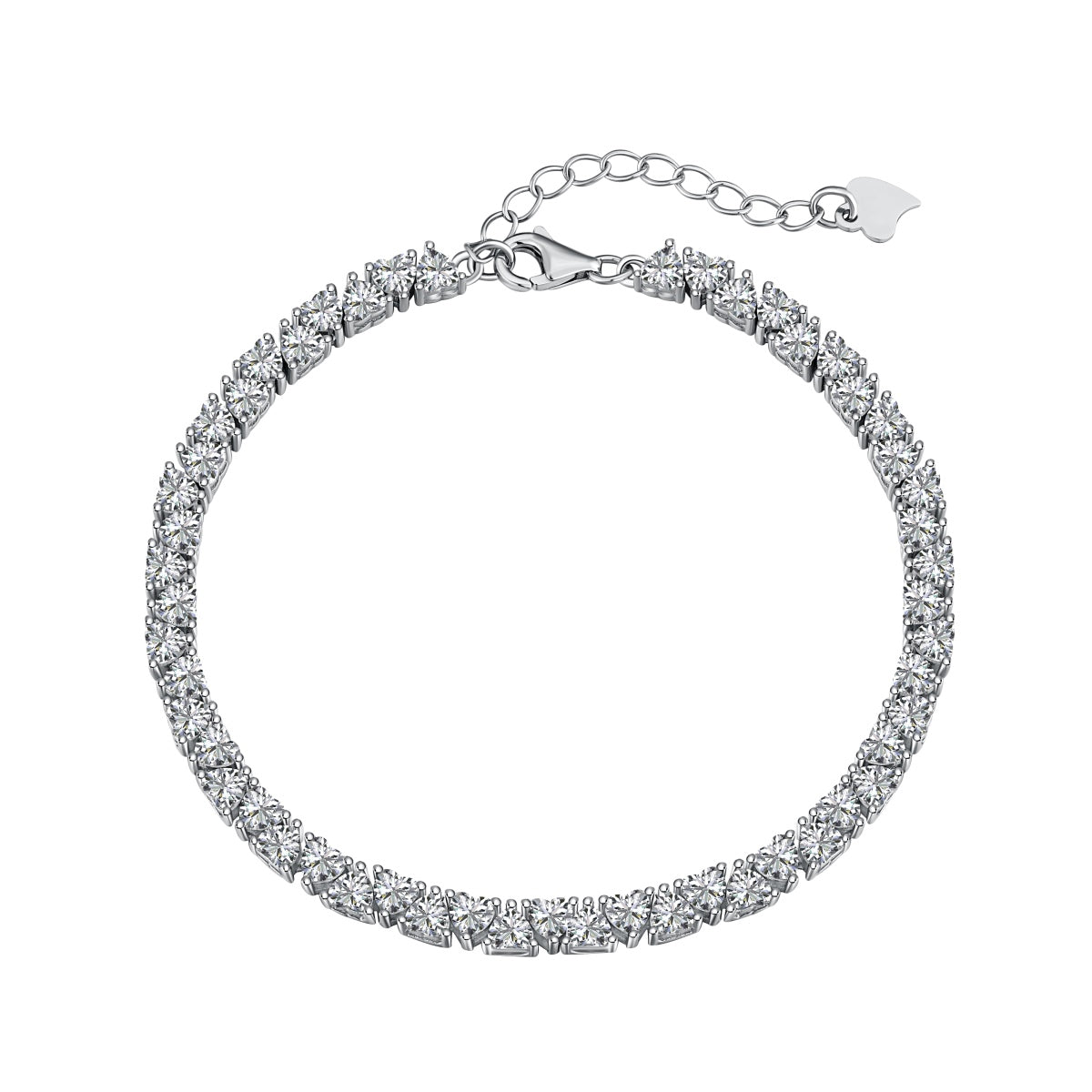 [CharmAmor]Dazzling Romantic Heart Shape Lover Bracelet