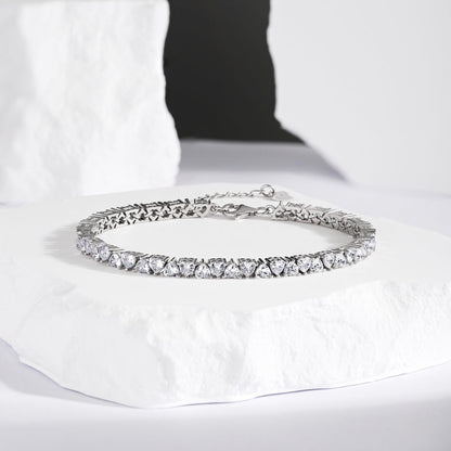 [CharmAmor]Dazzling Romantic Heart Shape Lover Bracelet