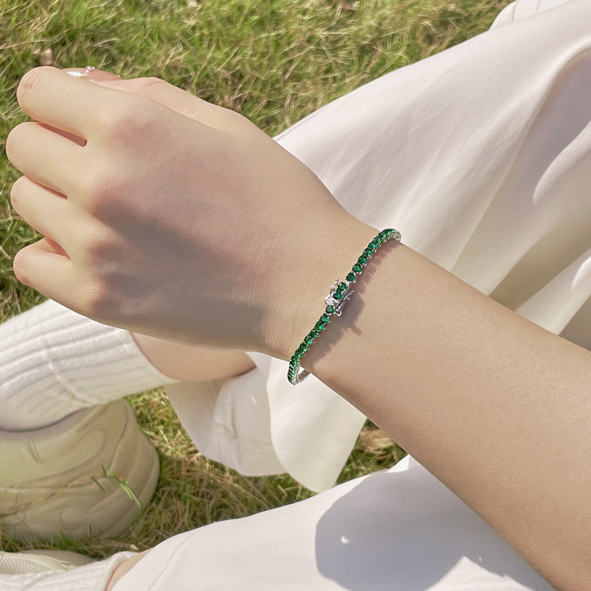 [CharmAmor]Radiant Colorful Round Cut Party Bracelet