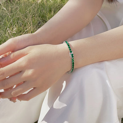 [CharmAmor]Radiant Colorful Round Cut Party Bracelet