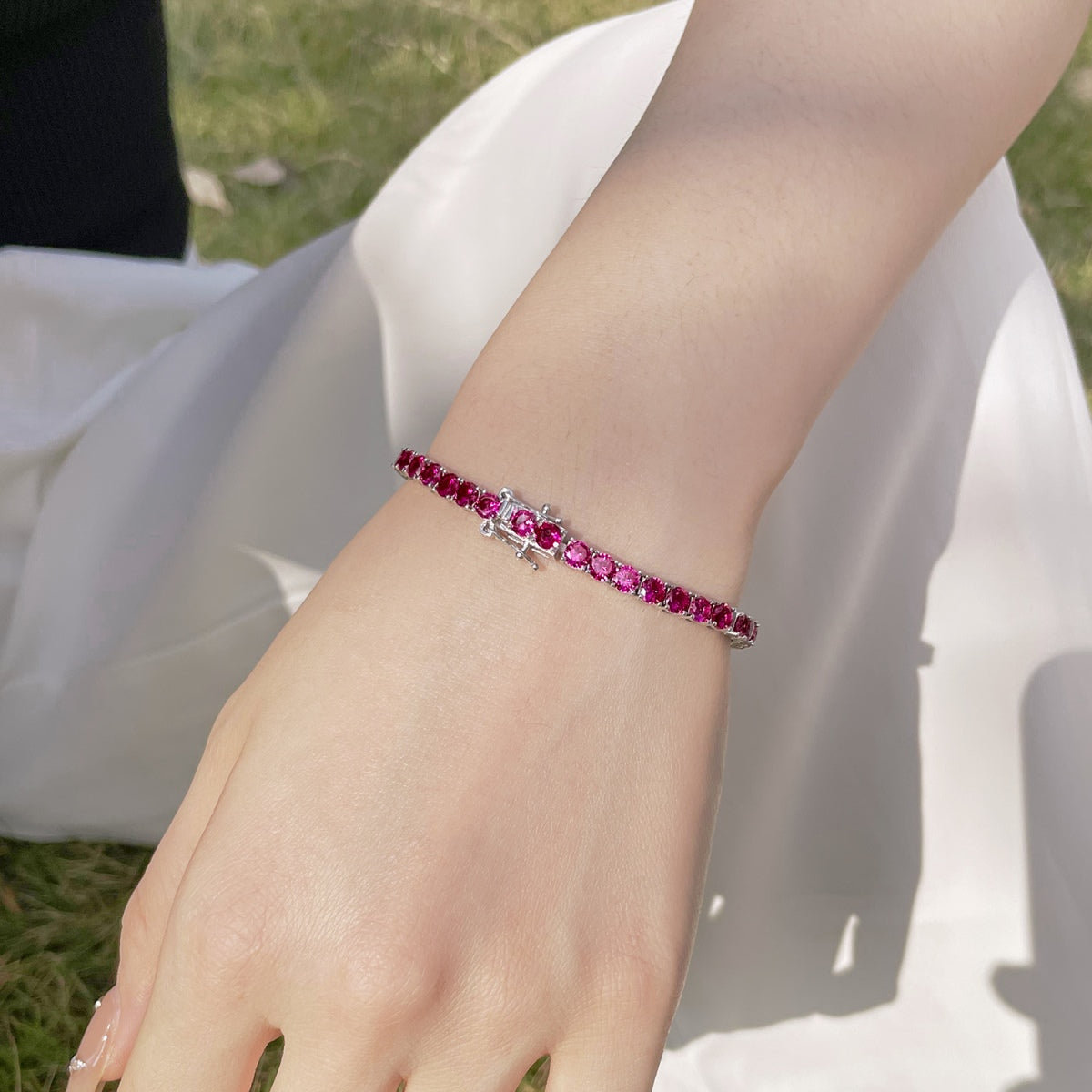 [CharmAmor]Radiant Colorful Round Cut Party Bracelet