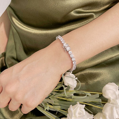 [CharmAmor]Ornate Sparkling Round Cut Wedding Bracelet