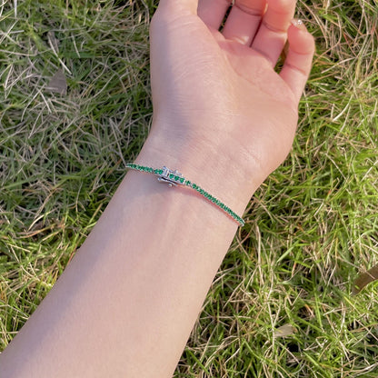 [CharmAmor]Radiant Colorful Round Cut Party Bracelet
