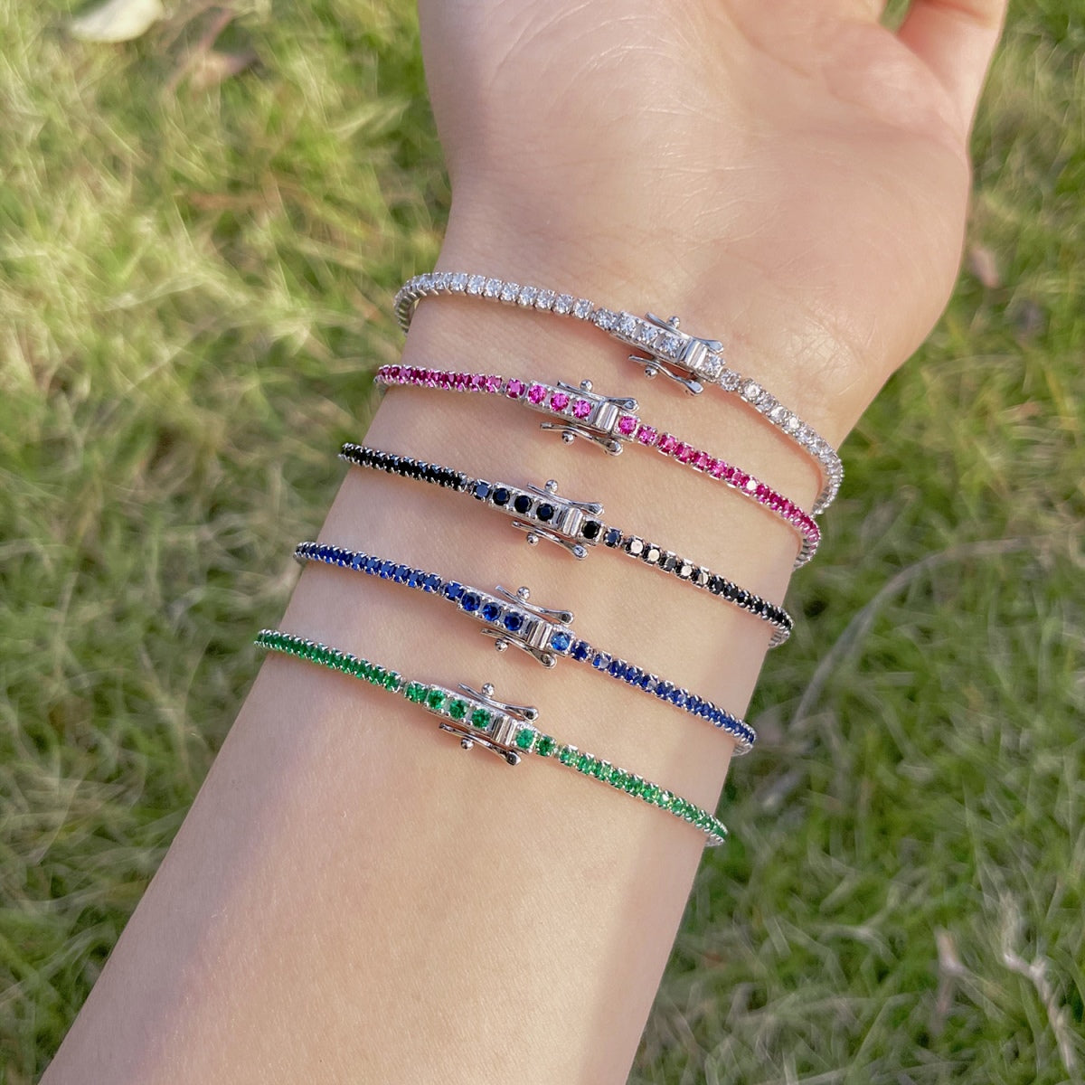[CharmAmor]Radiant Colorful Round Cut Party Bracelet