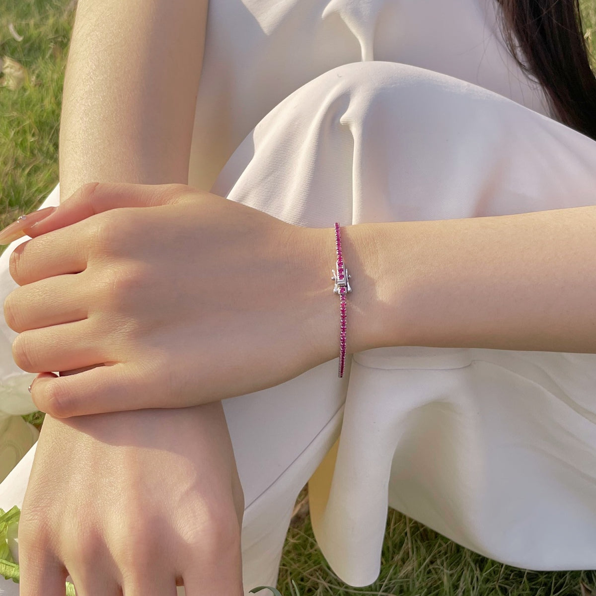 [CharmAmor]Radiant Colorful Round Cut Party Bracelet