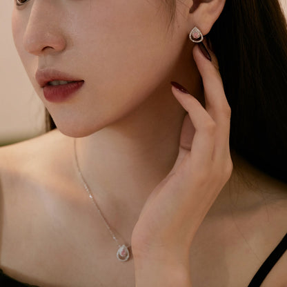 [CharmAmor]Sparkling Delicate Water Drop Shape Daily Earrings