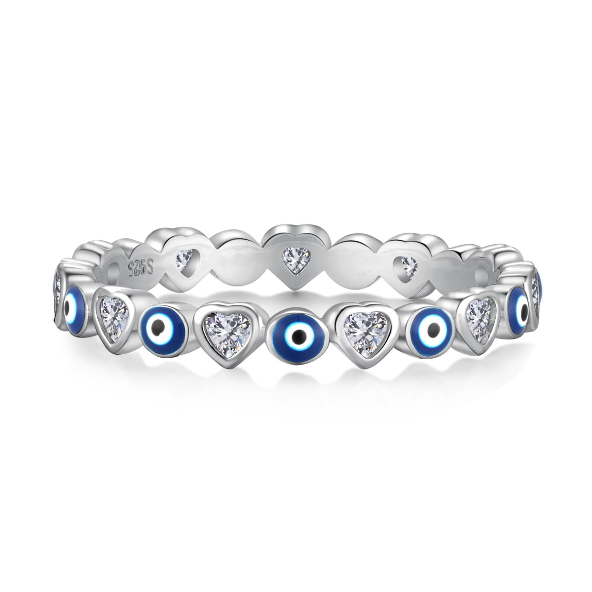 [CharmAmor]Radiant Colorful Round Shape Daily Ring