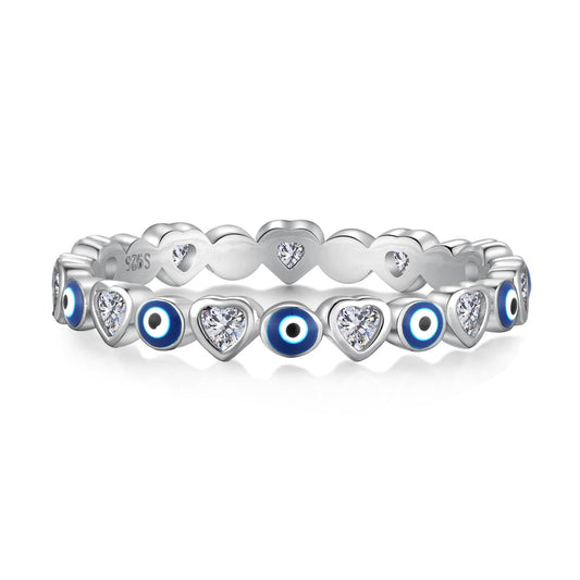 [CharmAmor]Radiant Colorful Round Shape Daily Ring