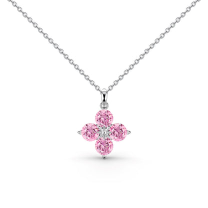[CharmAmor]Four-Leaf Clover And Eight-Pointed Star Necklace
