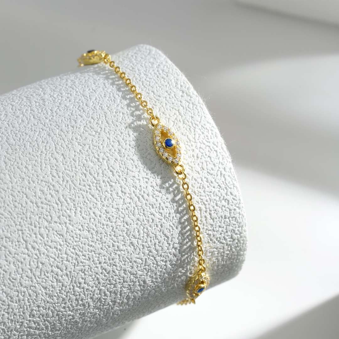 [CharmAmor]Evil Eye Shape Pendent Necklace