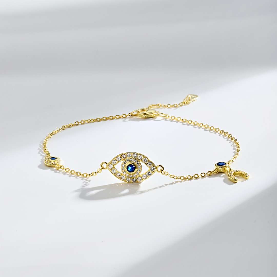 [CharmAmor]Dainty Eye Shape Necklace