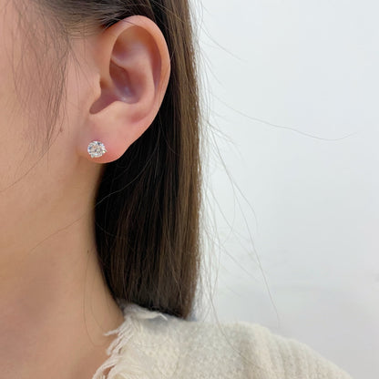 [CharmAmor]Dainty Round Shape Earrings