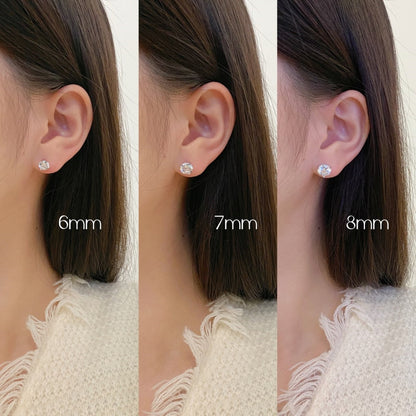 [CharmAmor]Dainty Round Shape Earrings