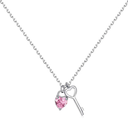 [CharmAmor]Unique Heart Shape Key Pendent Necklace