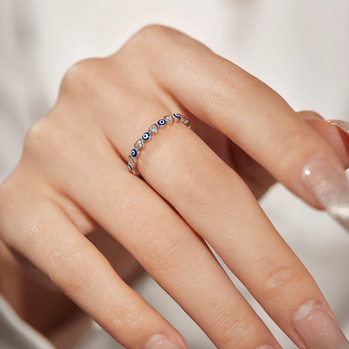 [CharmAmor]Radiant Colorful Round Shape Daily Ring