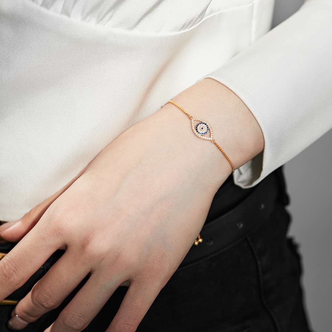 [CharmAmor]Dazzling Eye Shape Necklace