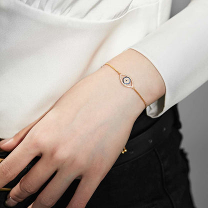 [CharmAmor]Dazzling Eye Shape Necklace