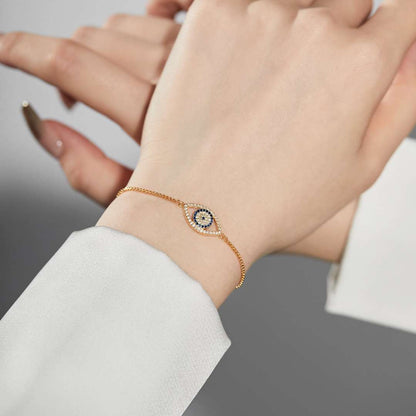 [CharmAmor]Dazzling Eye Shape Necklace