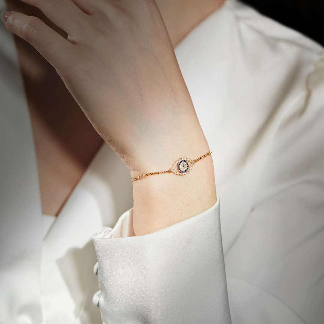 [CharmAmor]Dazzling Eye Shape Necklace