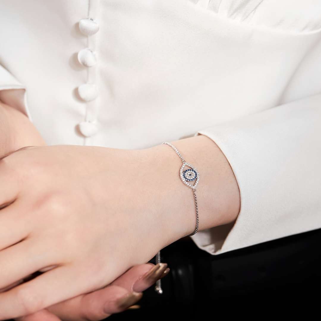 [CharmAmor]Dazzling Eye Shape Necklace