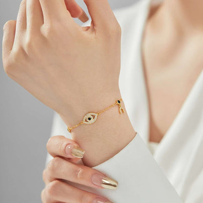 [CharmAmor]Dainty Eye Shape Necklace
