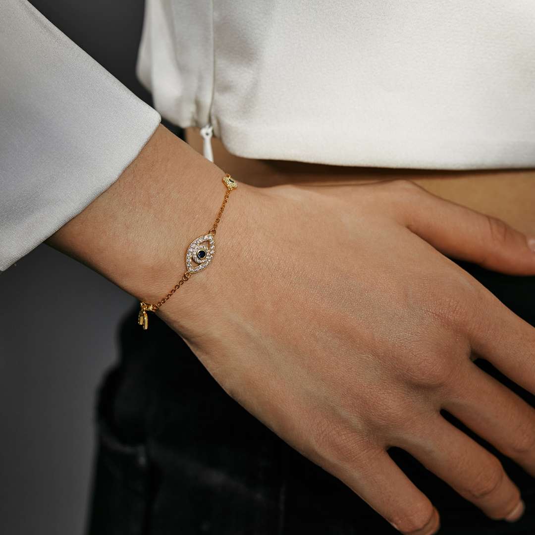 [CharmAmor]Dainty Eye Shape Necklace