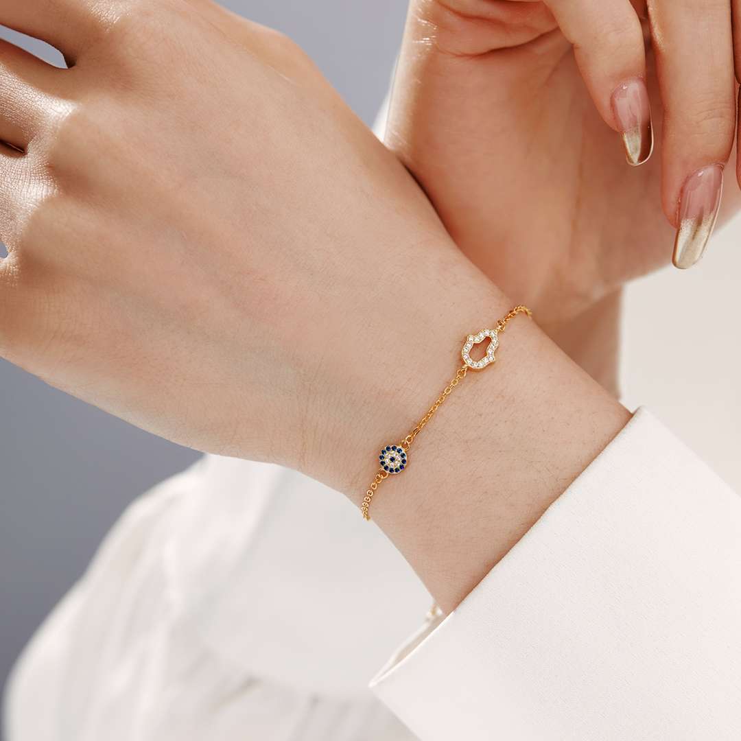 [CharmAmor]Gost Shape & Round Shape Necklace