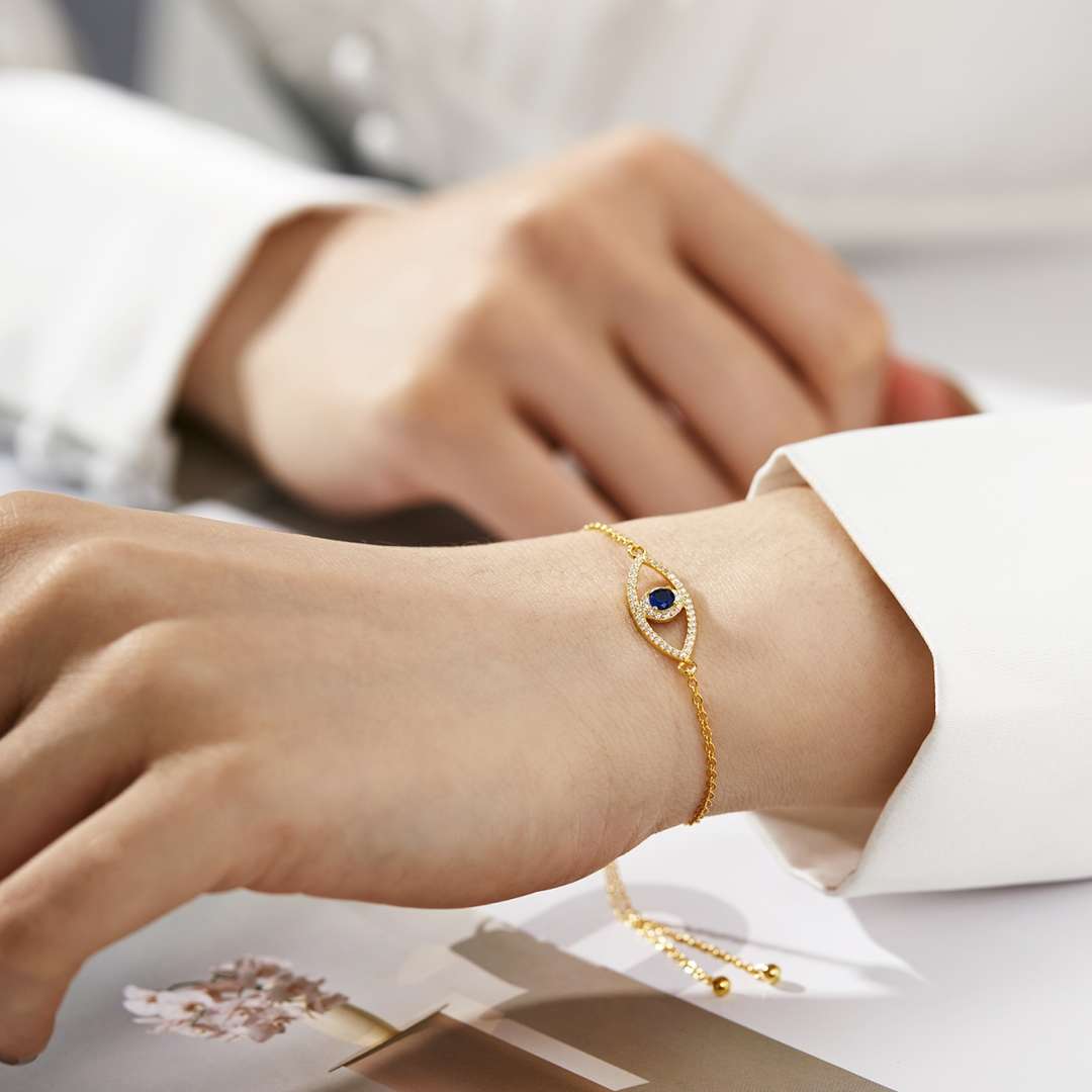 [CharmAmor]Devil's Eye Hollow Design Bracelet