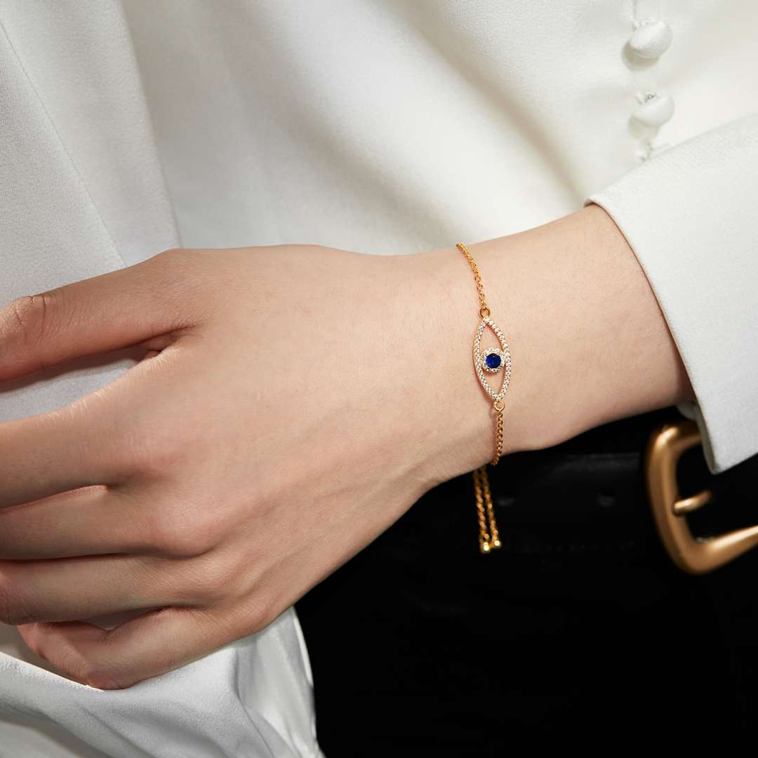 [CharmAmor]Devil's Eye Hollow Design Bracelet