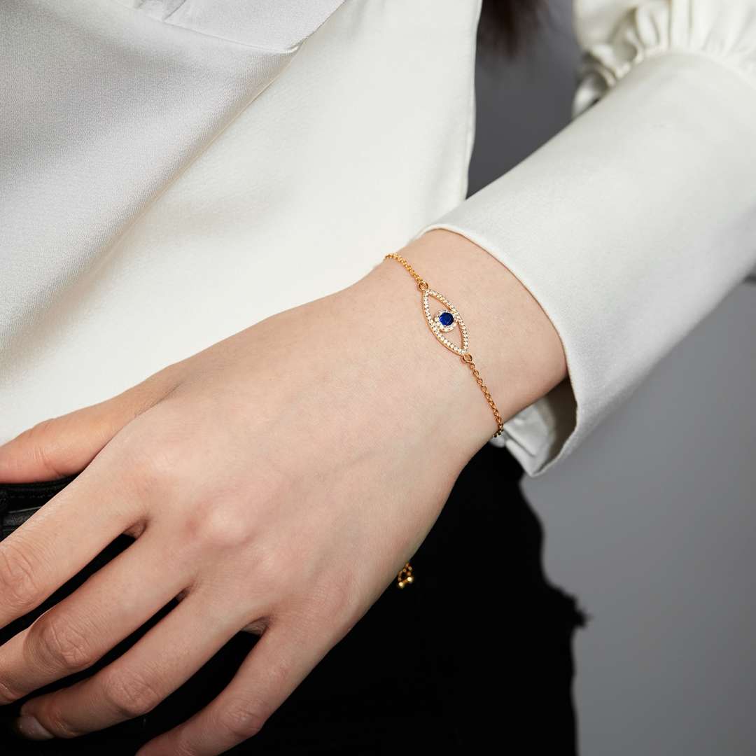 [CharmAmor]Devil's Eye Hollow Design Bracelet