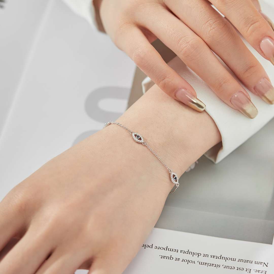 [CharmAmor]Evil Eye Shape Pendent Necklace