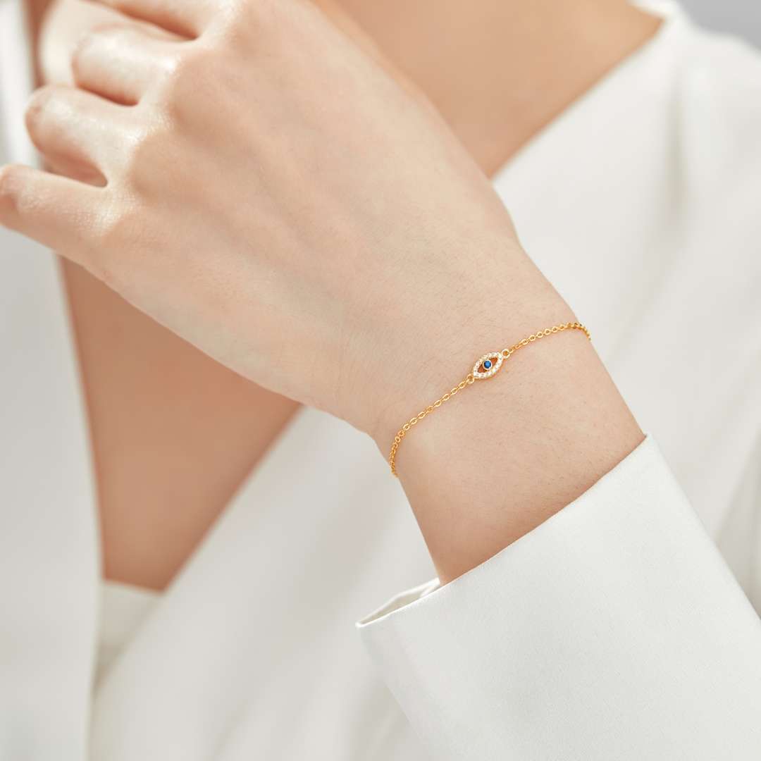 [CharmAmor]Evil Eye Shape Necklace