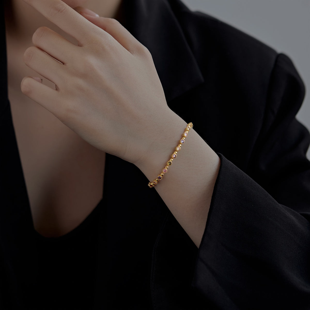 [CharmAmor]Sparkling Exquisite Round Cut Party Bracelet