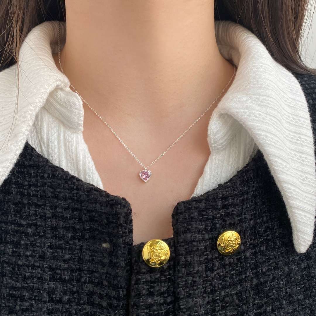 [CharmAmor]Ornate Heart Shape Necklace