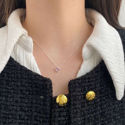 [CharmAmor]Ornate Heart Shape Necklace