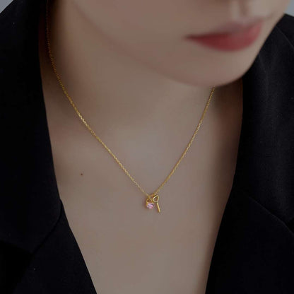 [CharmAmor]Unique Heart Shape Key Pendent Necklace