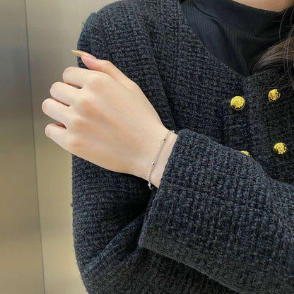 [CharmAmor]Delicate Bead Double Layer Bracelet