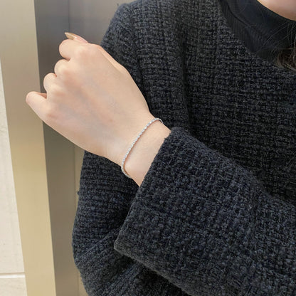 [CharmAmor]Elegant Emerald Cut Daily Bracelet