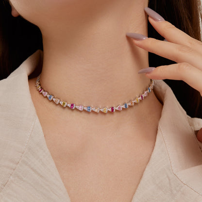 [CharmAmor]Radiant Colorful Rainbow Necklace