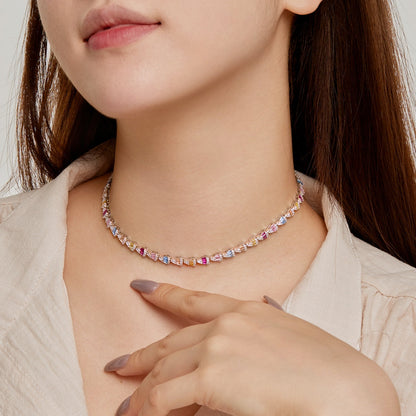 [CharmAmor]Radiant Colorful Rainbow Necklace
